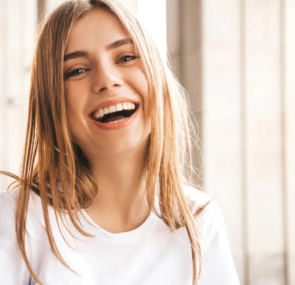 Patiente souriante